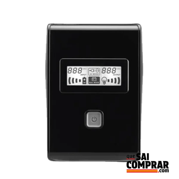 Vista frontal del SAI Phasak Essential PH 9465 con indicadores LED.