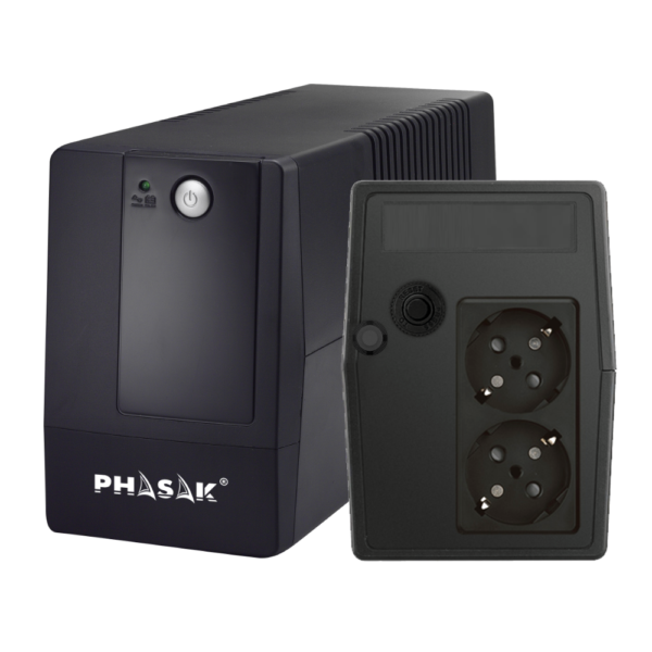 Phasak PH9406 - Sistema de alimentación ininterrumpida (600 VA)