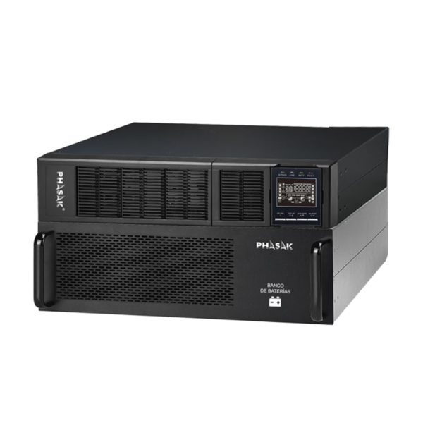 Serie Online Pro Rack PHASAK PH 9360 SAI UPS Online Doble Conversion 19 pulgadas