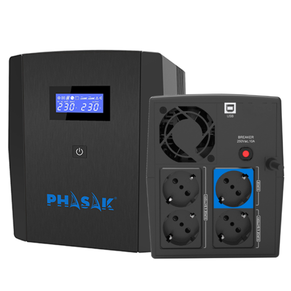 Serie Sirius PHASAK PH 7312 SAI UPS Interactivo