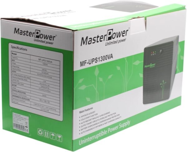 Master Power 1300VA Interactivo - SAI (1300 VA / 720 W) - Imagen 3